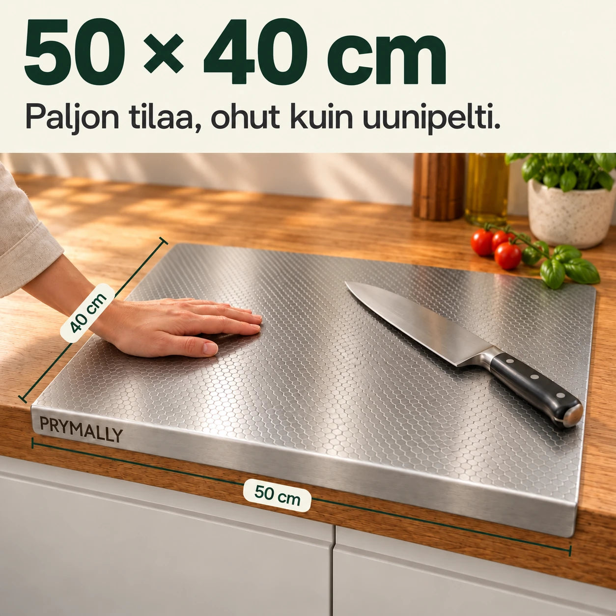 50 × 40 cm:n työpinta